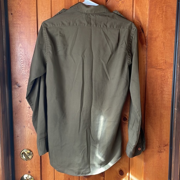 Fieldmaster Button UP 70s Vintage Size S Green - Picture 4 of 4